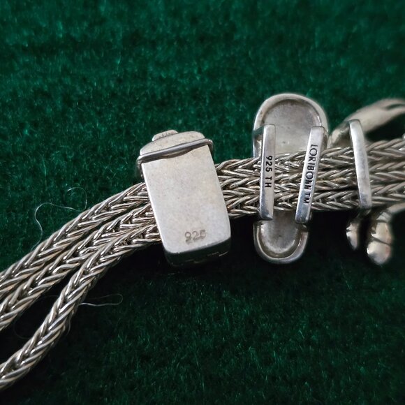 Lori Bonn Sterling Silver Beach Bracelet Set (missing two stones) - Picture 7 of 10